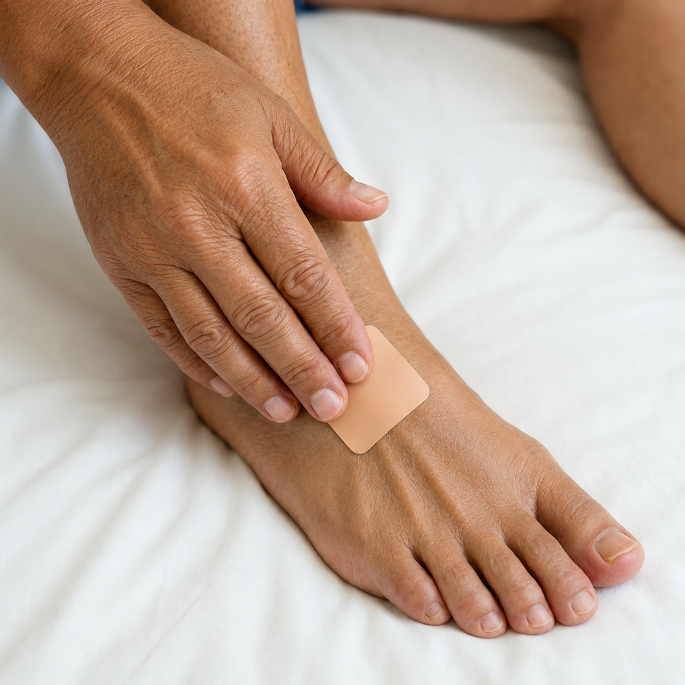 Bleiro Pies en Calma – Parches de Confort para Ardor, Hormigueo y Pies Dormidos