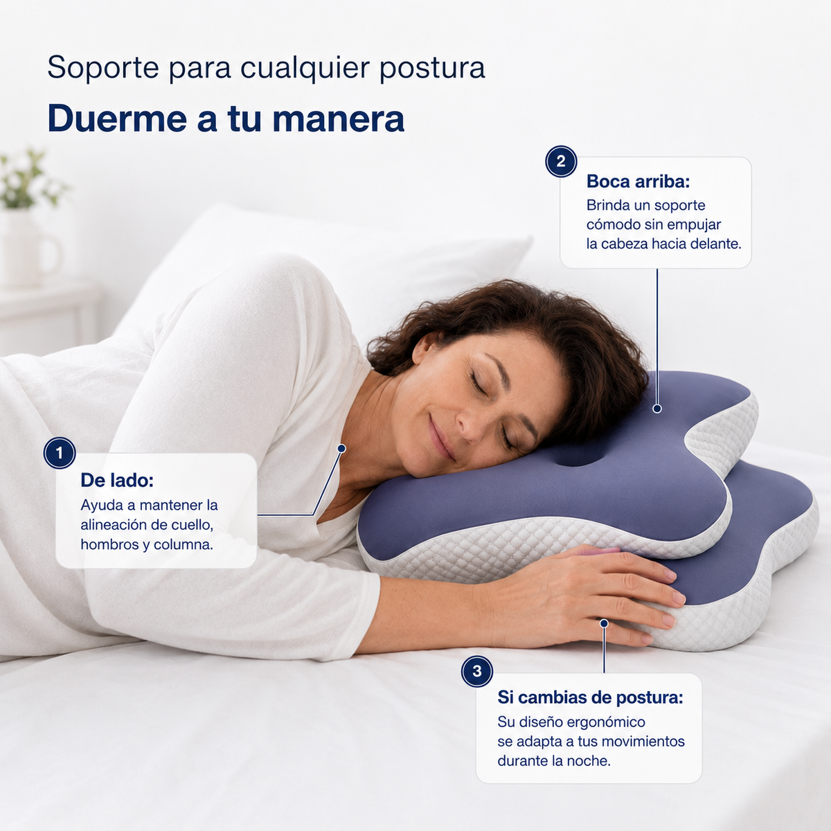 Almohada Ergonomica - Pon fin al dolor de cuello