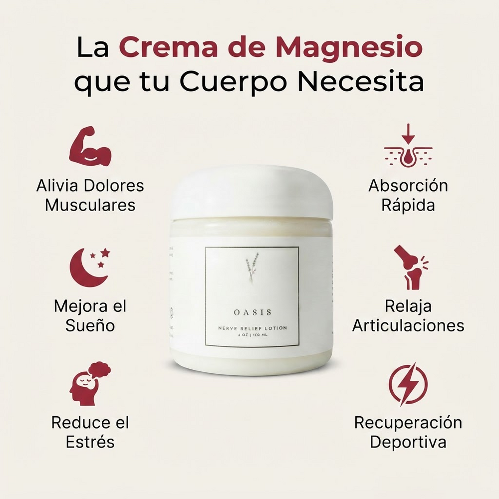 Crema con Magnesio – Elimina el Dolor de Raíz